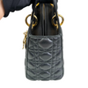 Lady Dior Medium Lambskin Cannage Black GHW