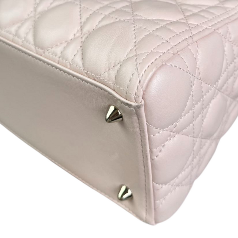 Lady Dior Medium Lambskin Quilted Light Pink GHW