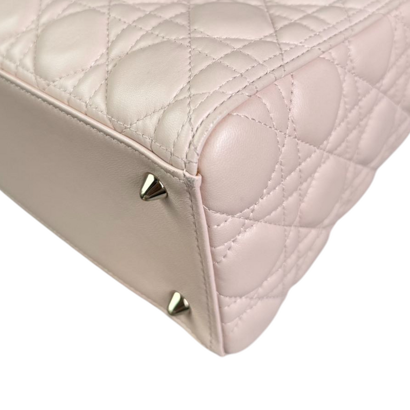 Lady Dior Medium Lambskin Quilted Light Pink GHW