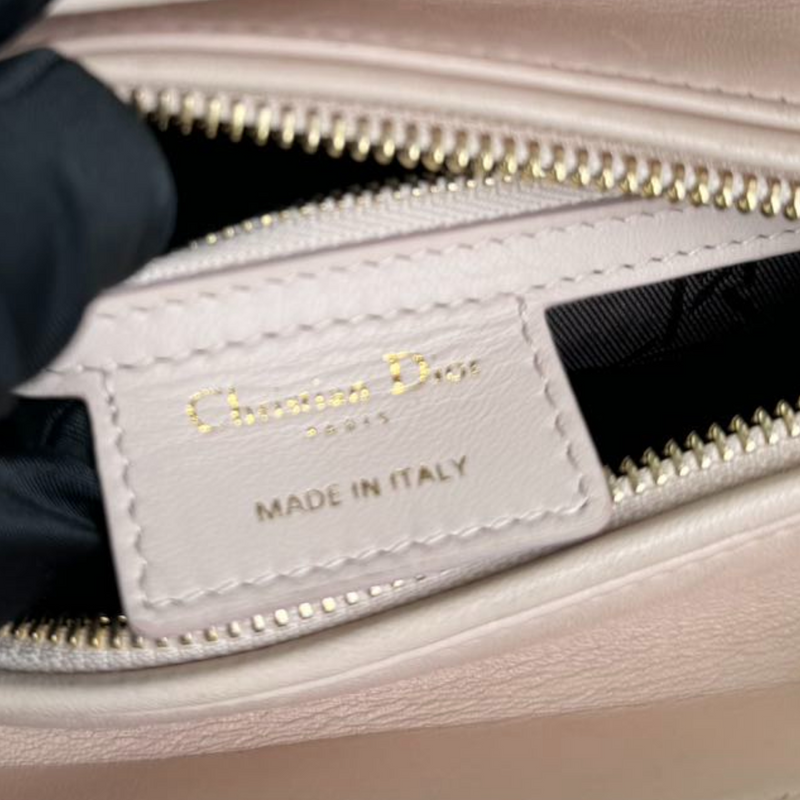 Lady Dior Medium Lambskin Quilted Light Pink GHW