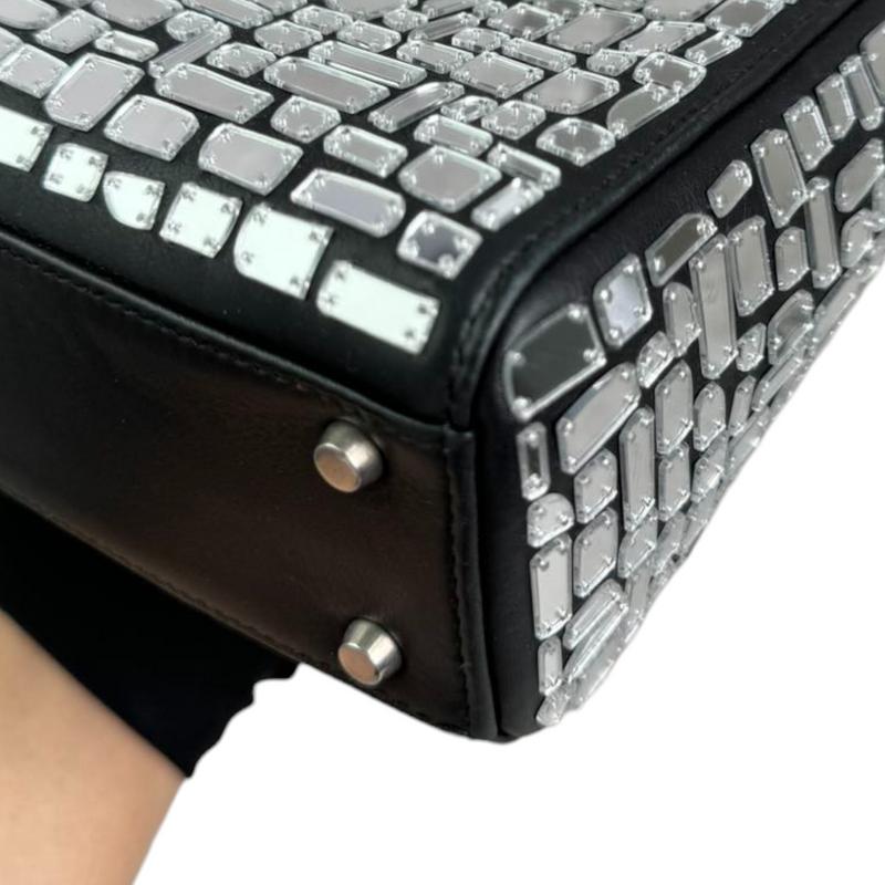 Lady Dior Mini Mosaic of Mirrors Calfskin Black SHW