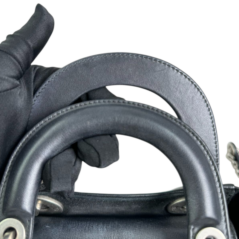 Lady Dior Mini Mosaic of Mirrors Calfskin Black SHW