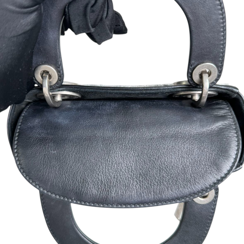 Lady Dior Mini Mosaic of Mirrors Calfskin Black SHW