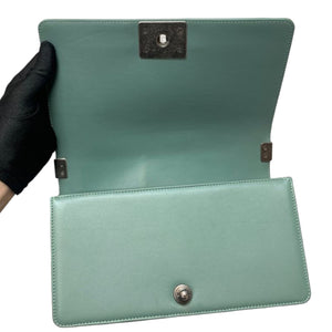 Boy Flap Medium Lambskin Quilted Light Blue RHW