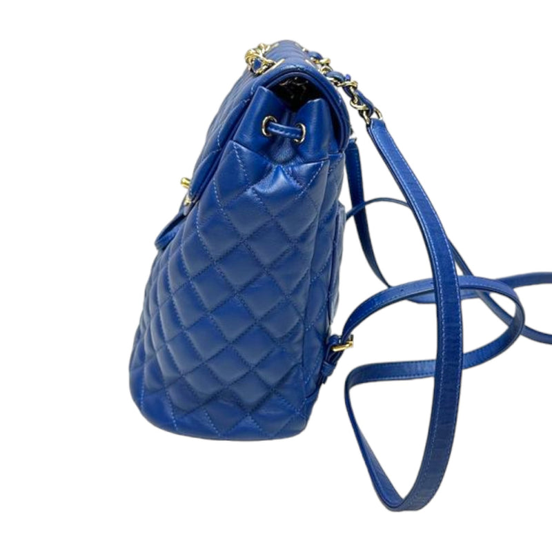 chanel backpack mini urban spirit Chanel Urban Spirit Small Backpack Calfskin Quilted Blue GHW – Bag Religion