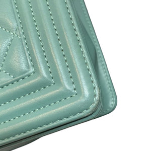 Boy Flap Medium Lambskin Quilted Light Blue RHW