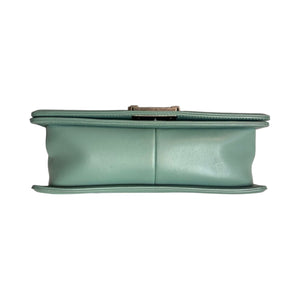Boy Flap Medium Lambskin Quilted Light Blue RHW