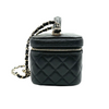 Chanel Top Handle Vanity Case With Chain Caviar Black LGHW
