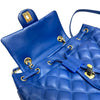 Urban Spirit Small Backpack Calfskin Quilted Blue GHW