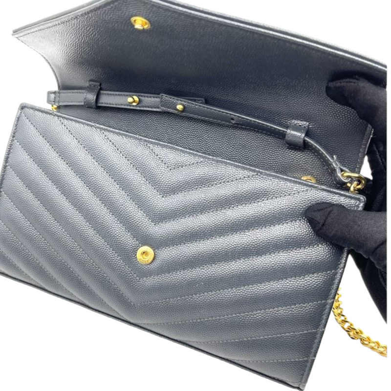 Envelope Wallet On Chain Dark Grey GHW