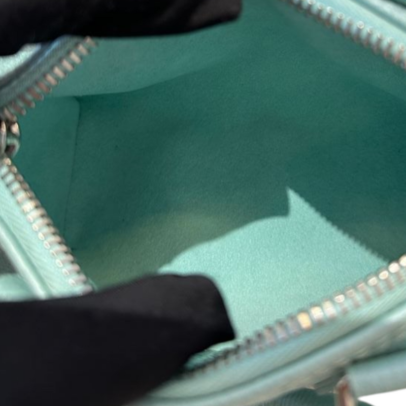 Nano Speedy Empreinte Monogram Turquoise Blue SHW