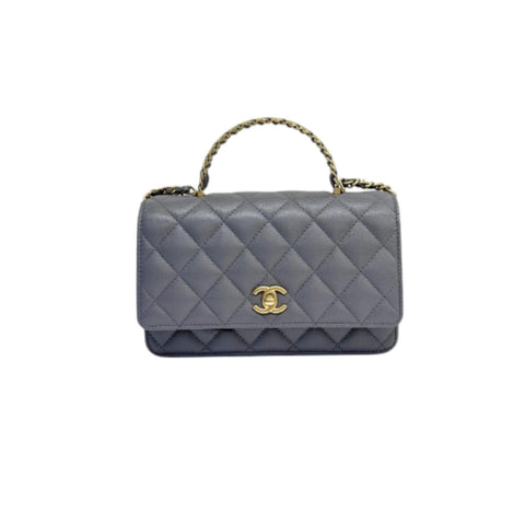 Old Medium Boy Quilted Calfskin Black GHW