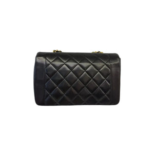 Vintage Diana Single Flap Lambskin Black GHW
