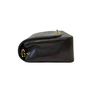 Vintage Diana Single Flap Lambskin Black GHW