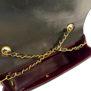 Vintage Diana Single Flap Lambskin Black GHW