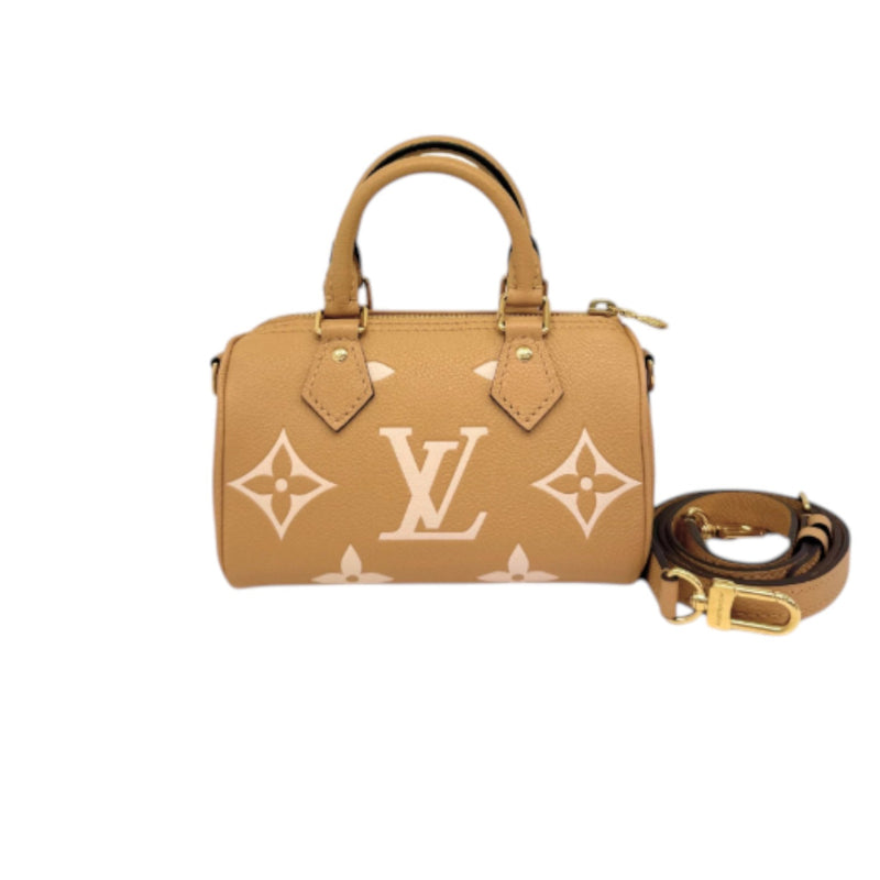 Nano Speedy Empreinte Monogram Arizona Creme GHW
