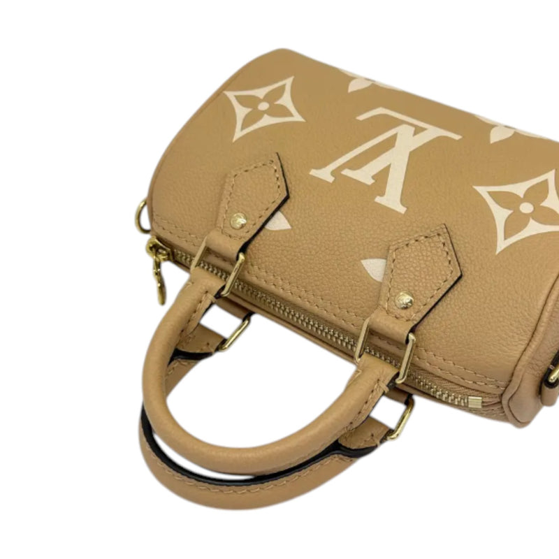 Nano Speedy Empreinte Monogram Arizona Creme GHW