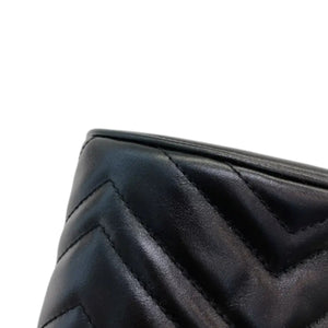 GG Marmont Bucket Mini Calfskin Matelasse Black GHW