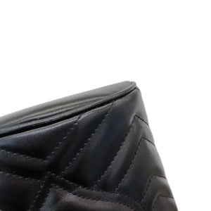 GG Marmont Bucket Mini Calfskin Matelasse Black GHW