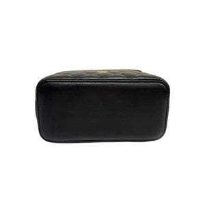 Vanity Case With Chain Caviar Quilted Black GHW