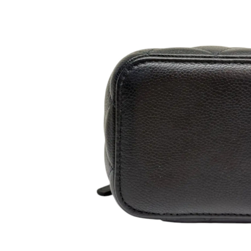 Vanity Case With Chain Caviar Quilted Black GHW