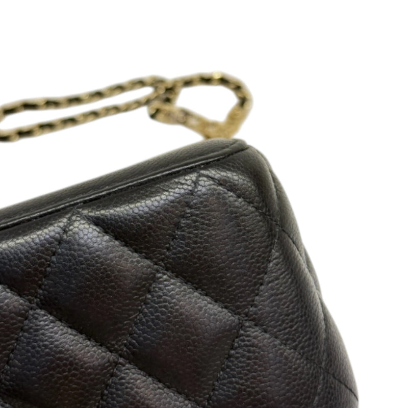 Vanity Case With Chain Caviar Quilted Black GHW