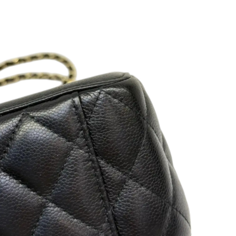 Vanity Case With Chain Caviar Quilted Black GHW