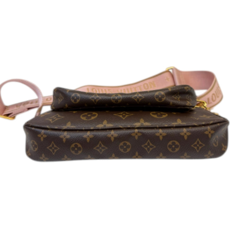 Multi Pochette Pink Canvas Strap GHW