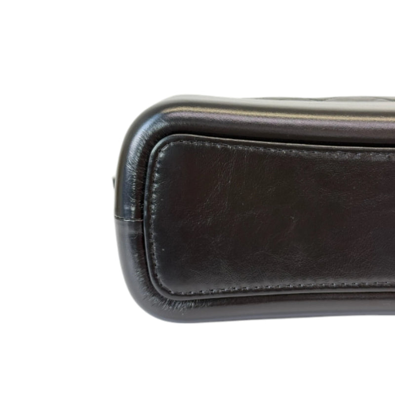 Gabrielle Hobo Large Aged Calfskin Quilted Black MHW
