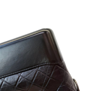 Gabrielle Hobo Large Aged Calfskin Quilted Black MHW