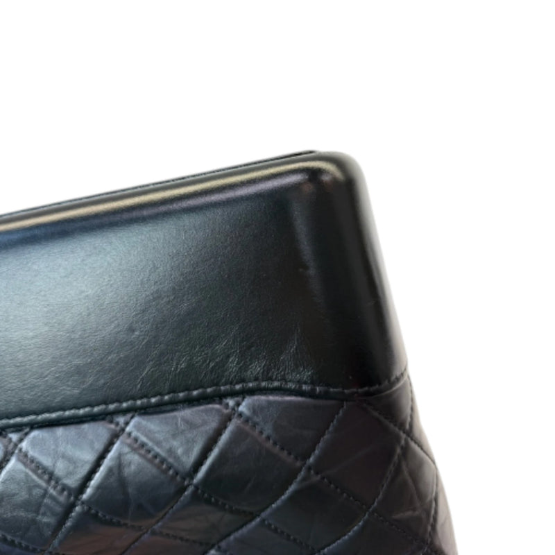 Gabrielle Hobo Large Aged Calfskin Quilted Black MHW