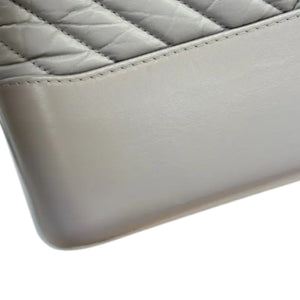 Gabrielle Hobo Large Aged Calfskin Chevron Grey MHW