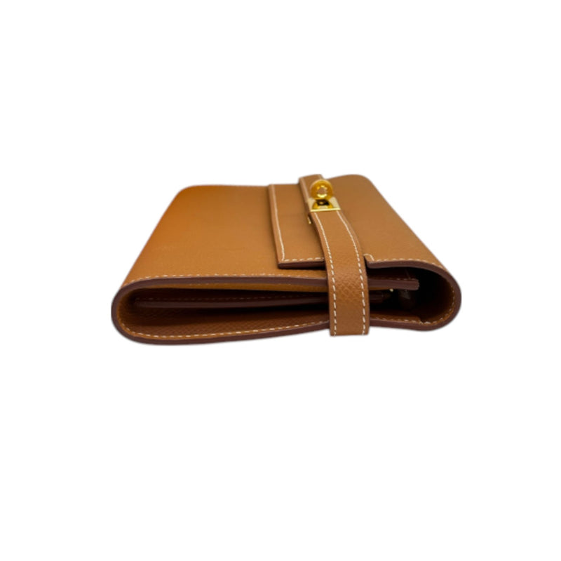 Kelly Long Wallet Epsom Gold GHW