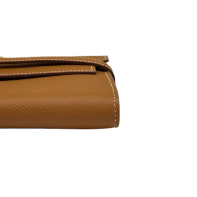 Kelly Long Wallet Epsom Gold GHW
