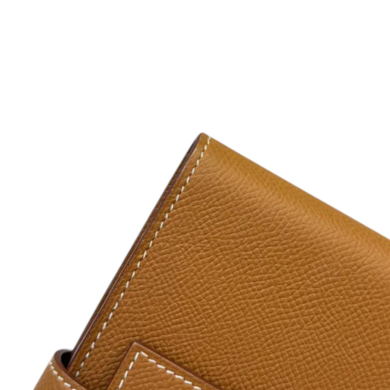 Kelly Long Wallet Epsom Gold GHW