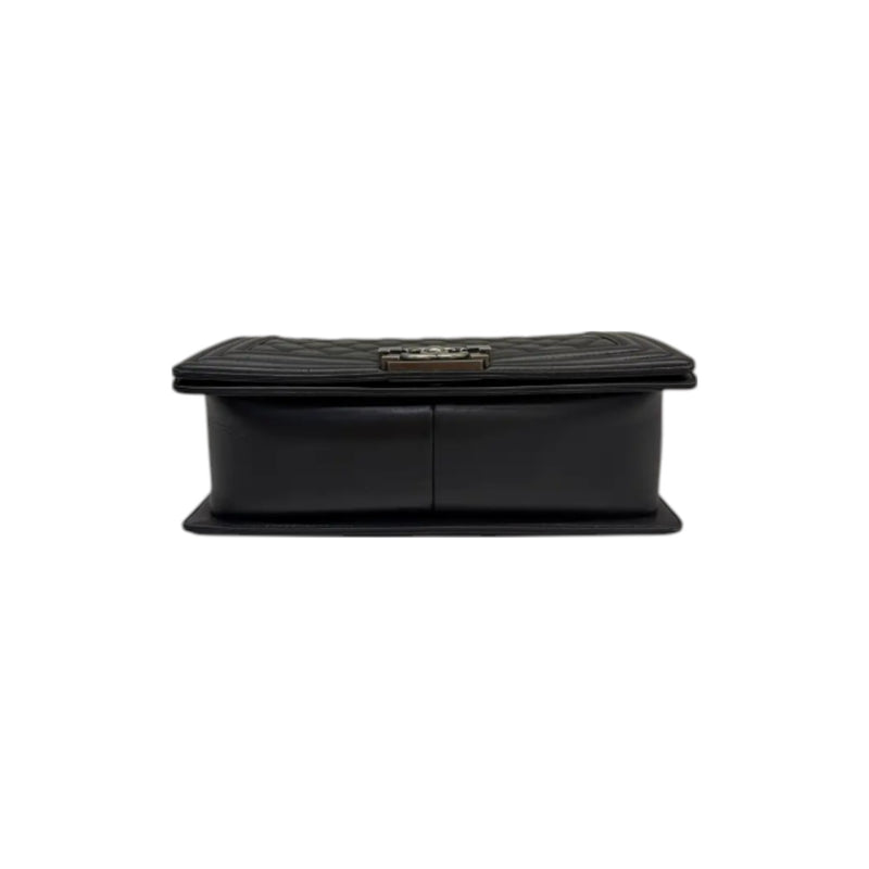 Boy Flap Medium Lambskin Quilted Black RHW