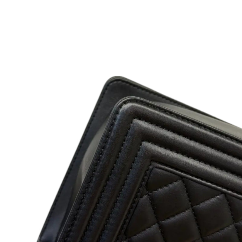 Boy Flap Medium Lambskin Quilted Black RHW