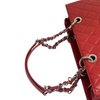 Grand Shopping Tote GST Caviar Quilted Red SHW