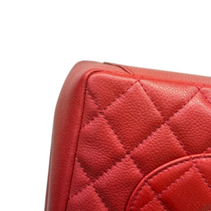 Grand Shopping Tote GST Caviar Quilted Red SHW
