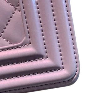 Boy Flap Small Lambskin Purple Patent SHW