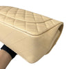 Jumbo Caviar Single Flap Beige GHW