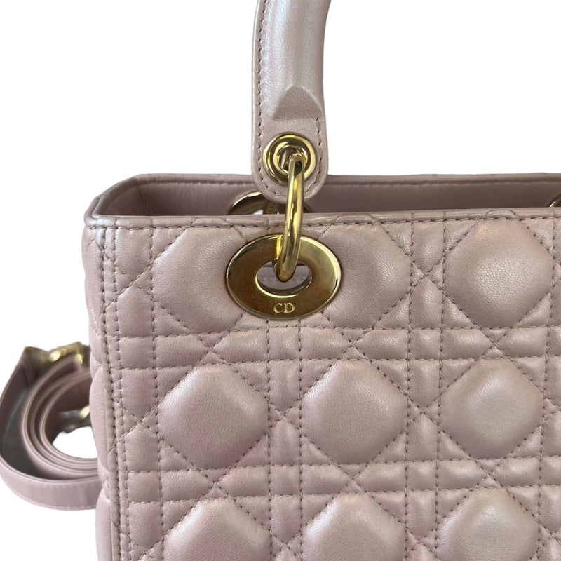 Lady Dior Medium Pink GHW