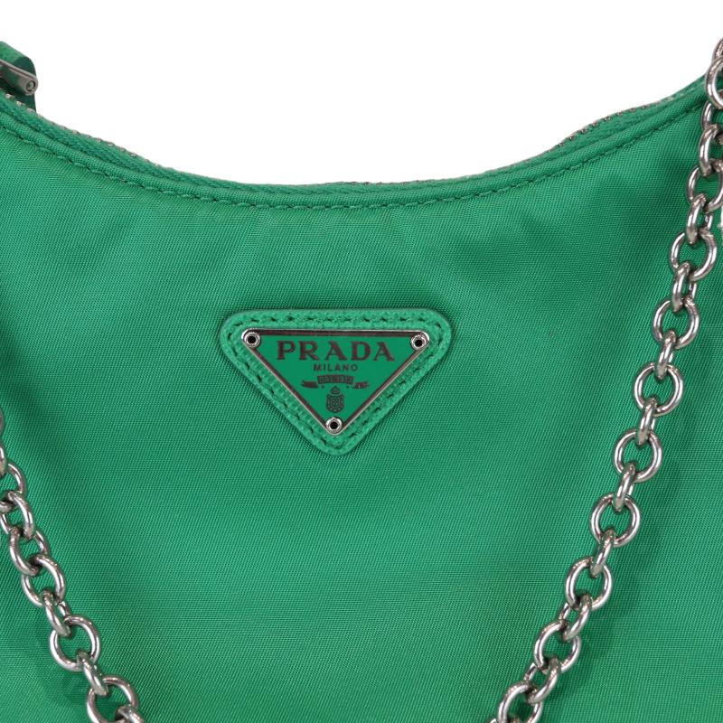 Prada re edition green bag best sale