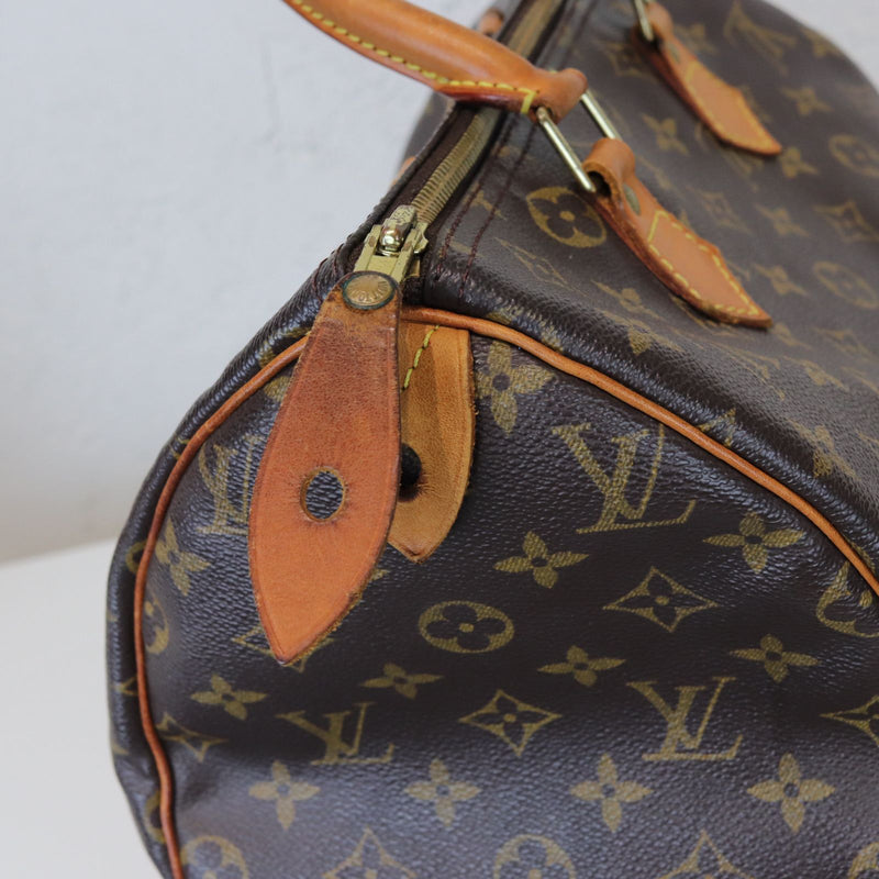 Vintage Louis Vuitton Speedy 30 Bag | Ivory & Gold