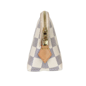 Cosmetic Pouch Damier Azure GHW