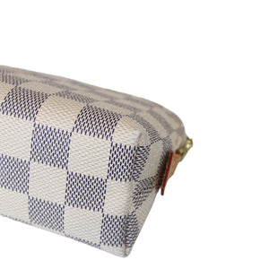 Cosmetic Pouch Damier Azure GHW