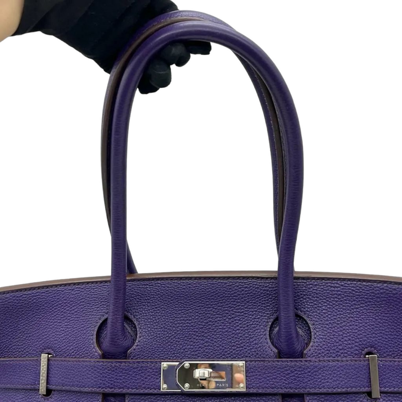 Hermes Handbag Birkin 30 Azure Togo Ladies Hermes