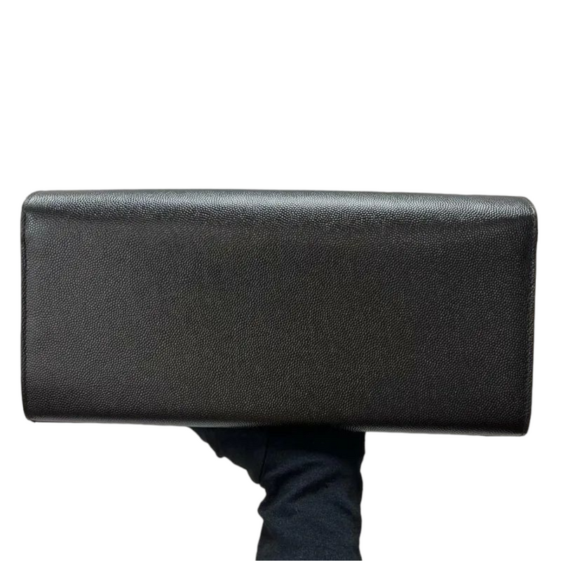 Kate Clutch Grained Leather Black GHW