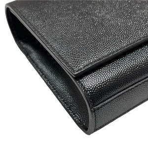 Kate Clutch Grained Leather Black GHW