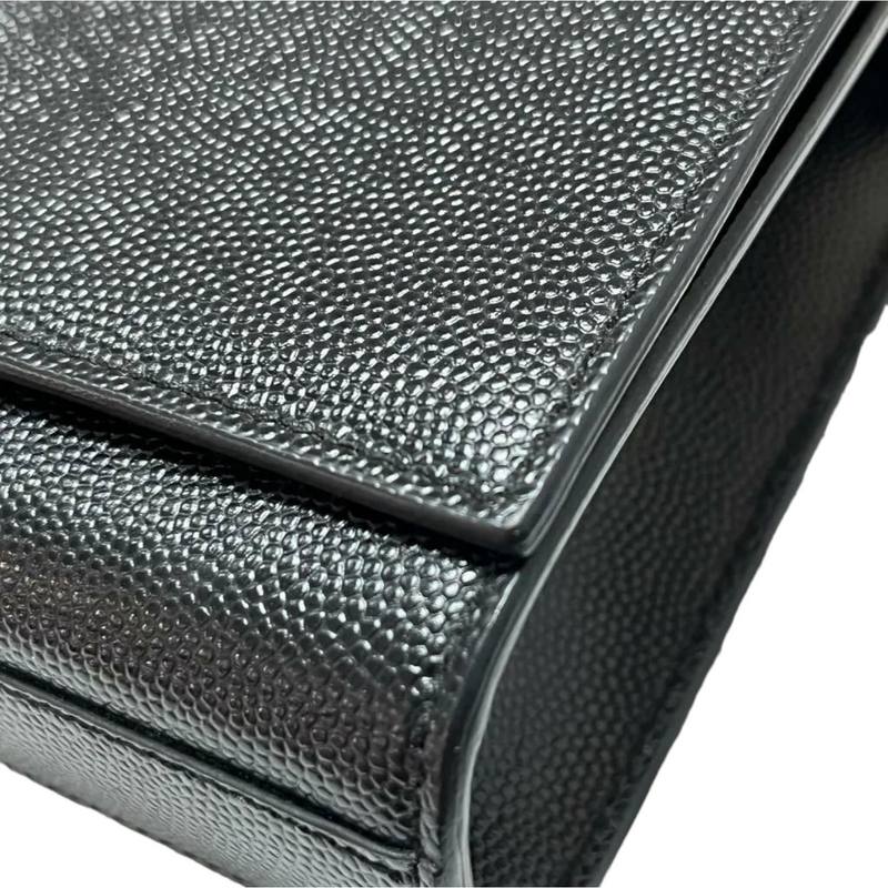 Kate clutch in grain de poudre embossed leather sales
